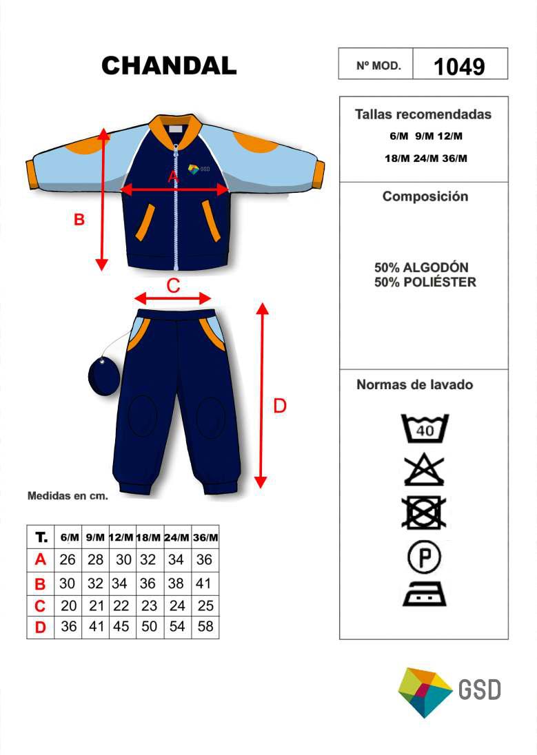 Chandal Infantil 1 ciclo