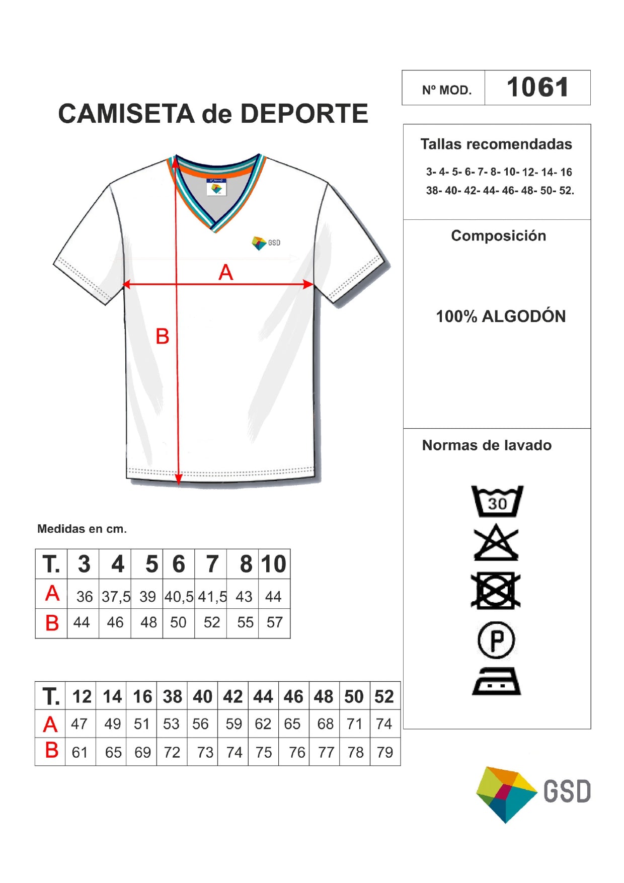 Camiseta deporte