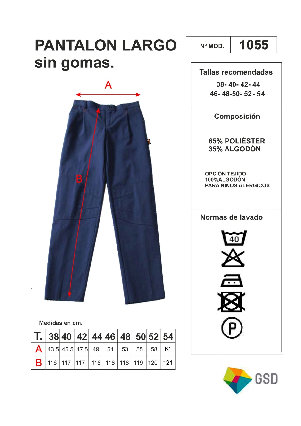 Pantalón largo